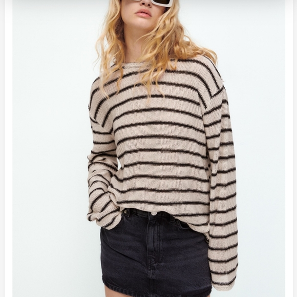Zara Striped Rustic Sweater - Picture 12 of 12